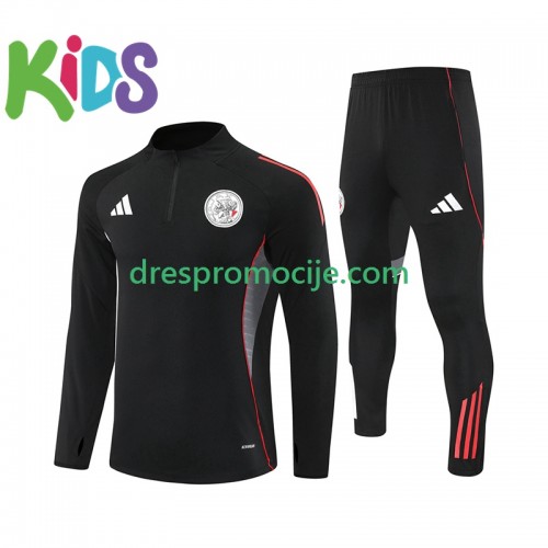 Ajax Dječji Komplet Sweatshirts Crno 2025/2026 Ajax Dječji Komplet Sweatshirts Crno 2025/2026